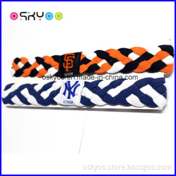 Fashion Baseball Sports Braided Hairband